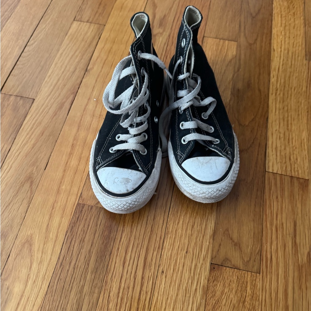 Kids Black High-Top Platform Converse